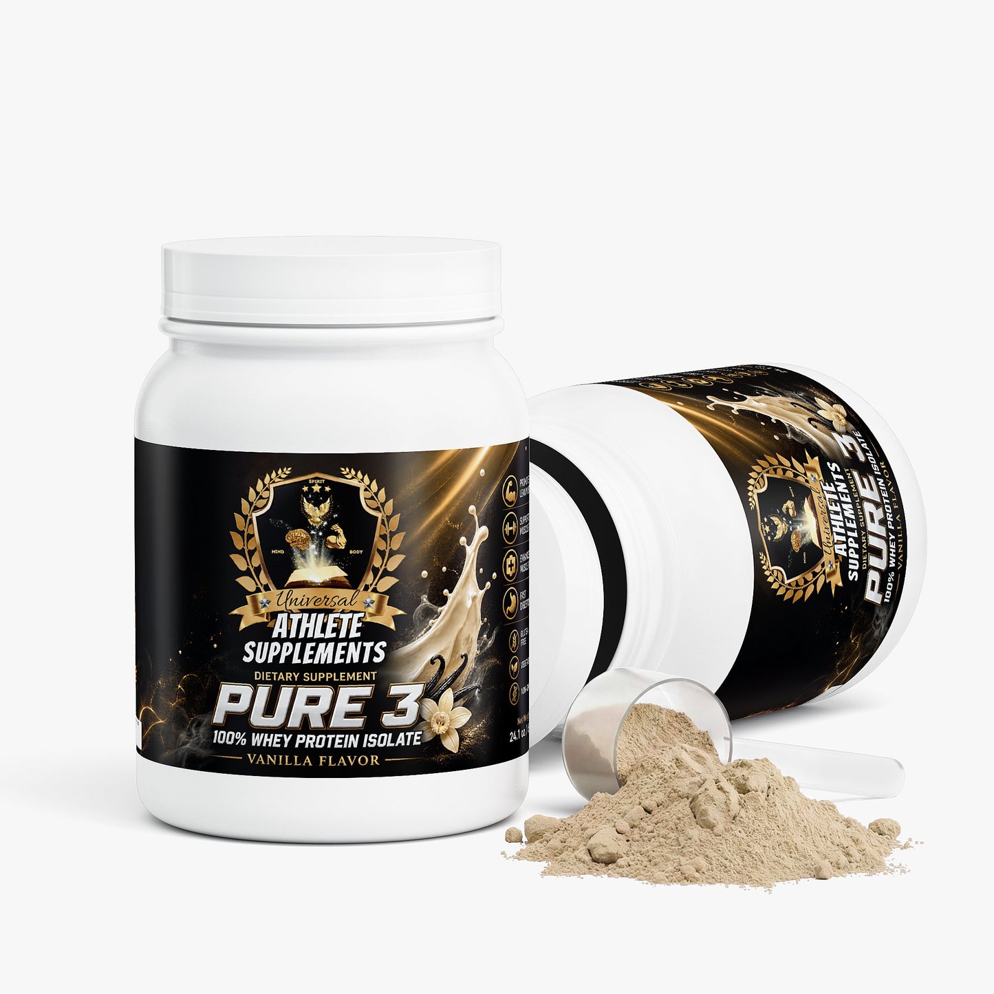Pure 3 100% Whey Protein Isolate (Vanilla)