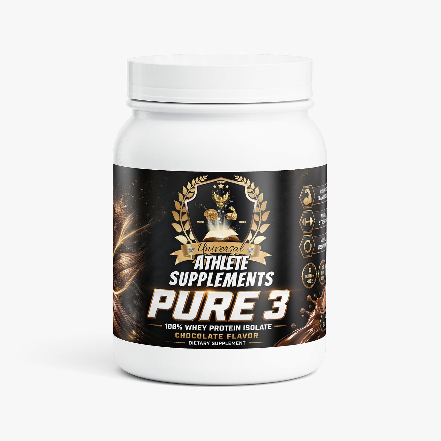 Pure3 100% Whey Protein Isolate (Chocolate)