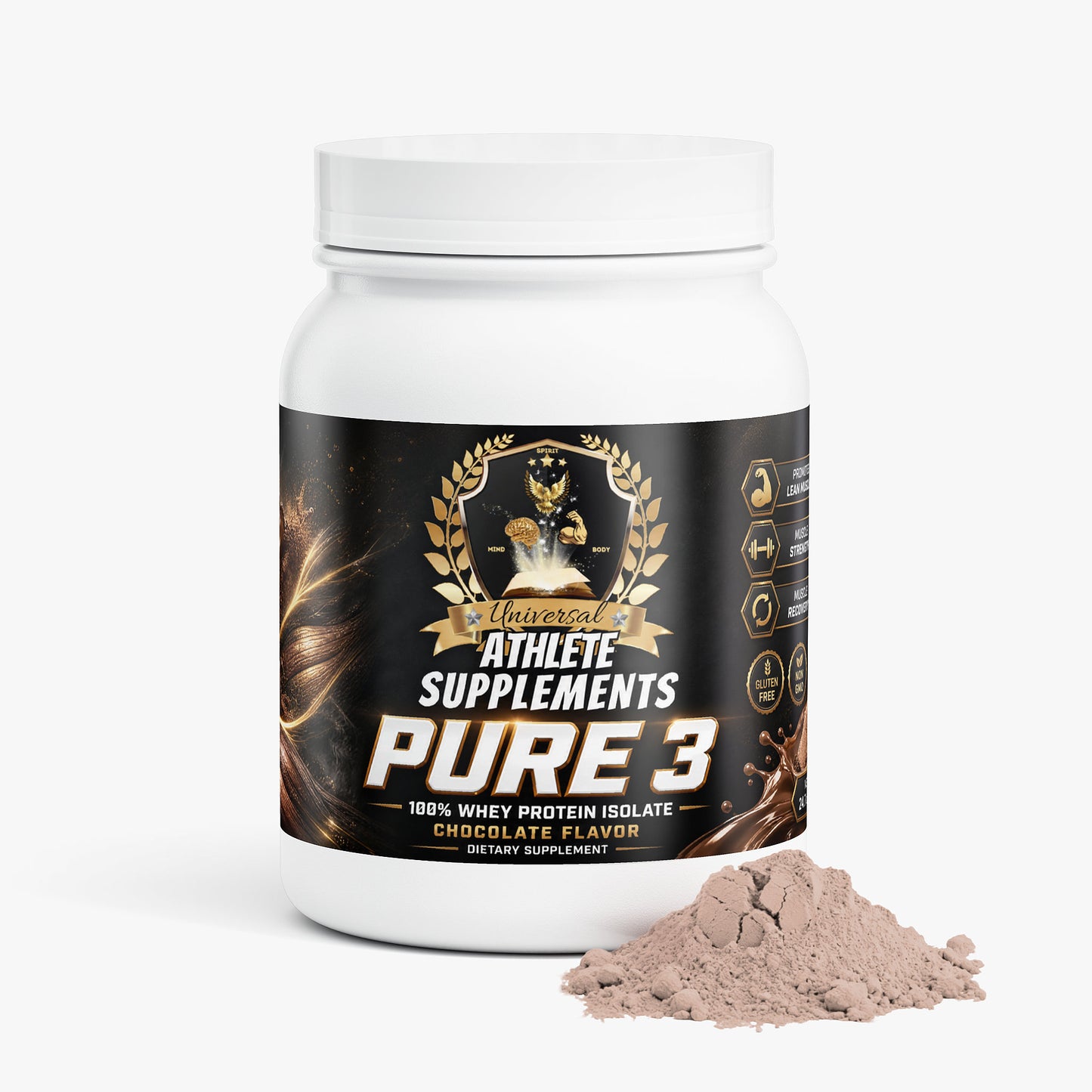 Pure3 100% Whey Protein Isolate (Chocolate)
