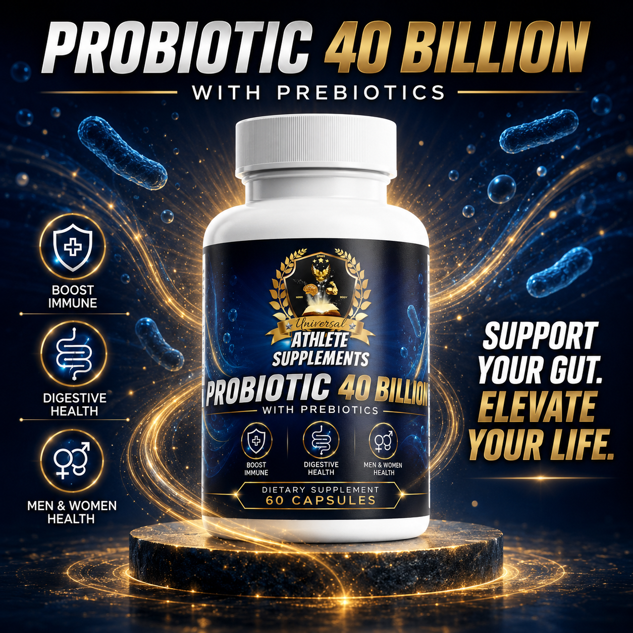 Probiotic 40 Billion with Prebiotics