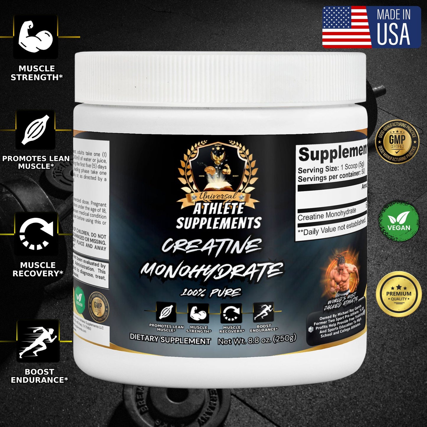 Creatine Monohydrate 50 Servings